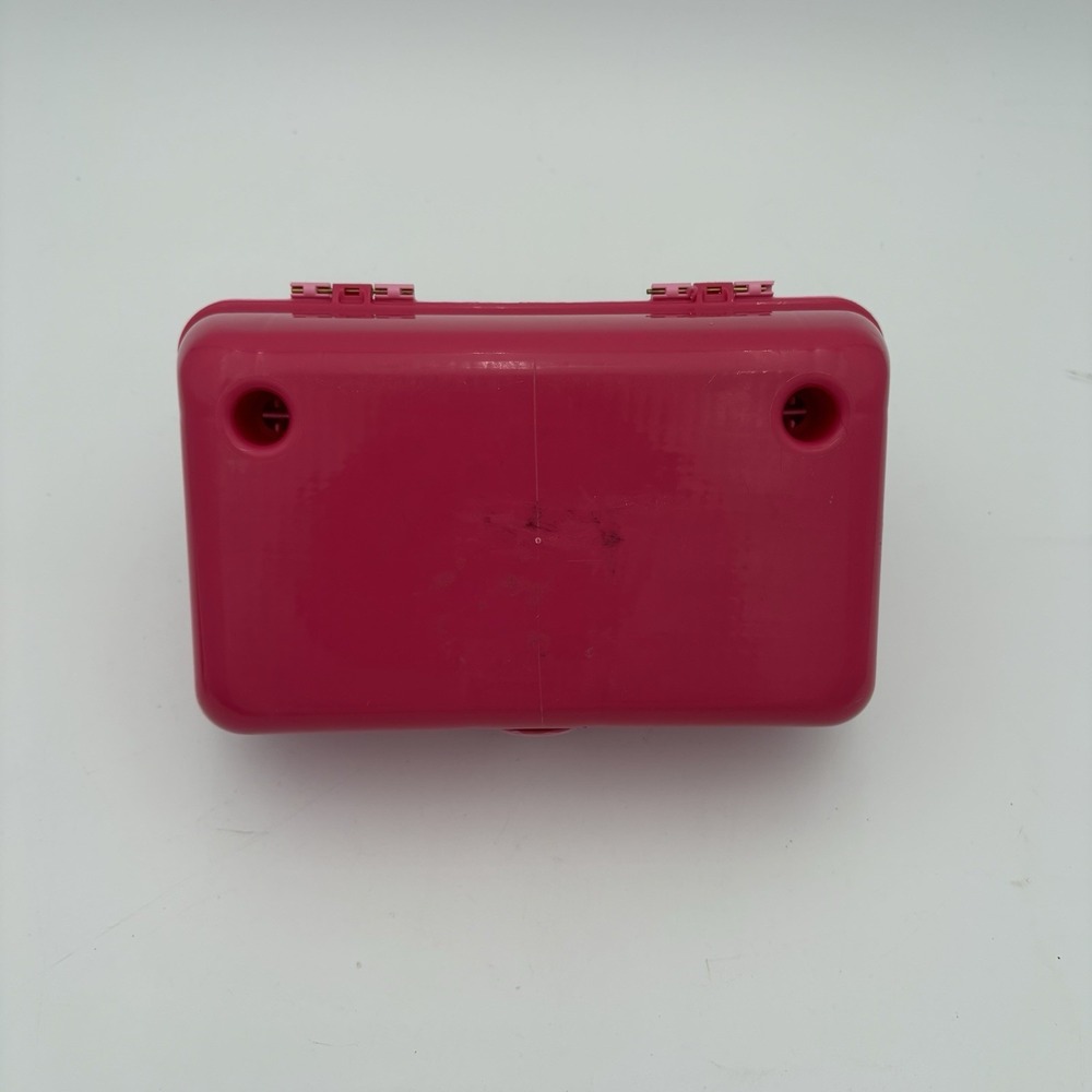 Vtg Mini Caboodles Make Up Caddy Case Pretty in Petite PINK Mini Small 9" x 6" - Picture 4 of 7